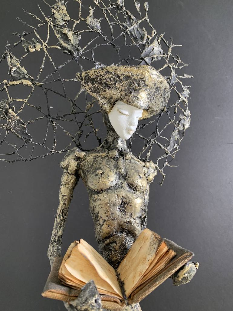 Original Fine Art Fantasy Sculpture by Alicia Savio