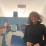 Contemporary Latin American Artist Alicia Savio in her Art Studio