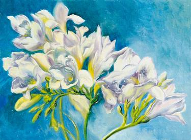 Print of Realism Floral Paintings by Daria Galinski