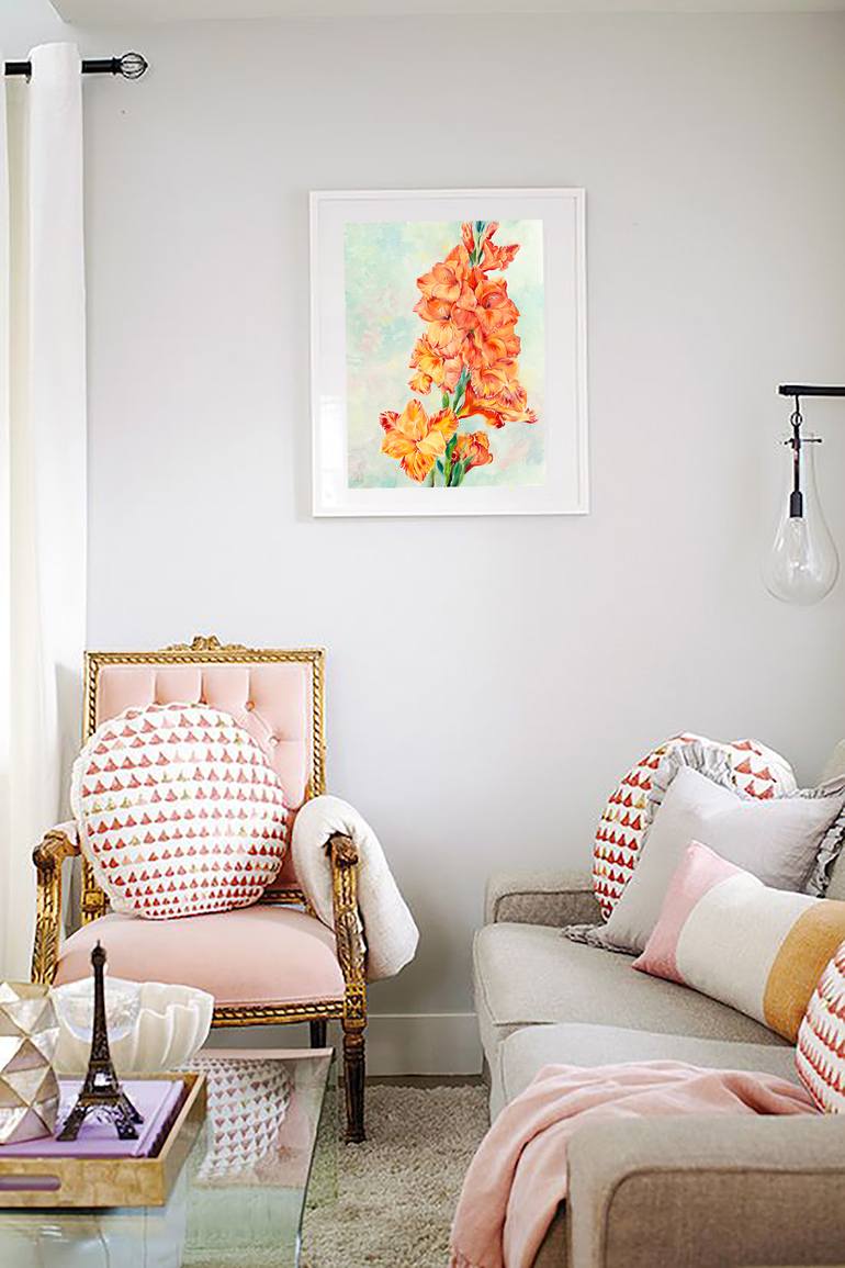 Original Impressionism Floral Painting by Daria Galinski