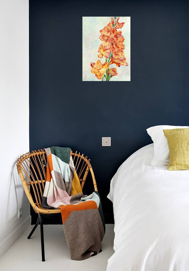 Original Impressionism Floral Painting by Daria Galinski