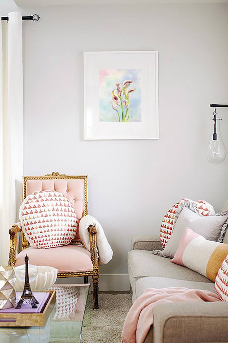 Original Impressionism Floral Painting by Daria Galinski