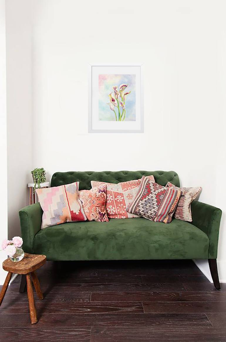 Original Impressionism Floral Painting by Daria Galinski