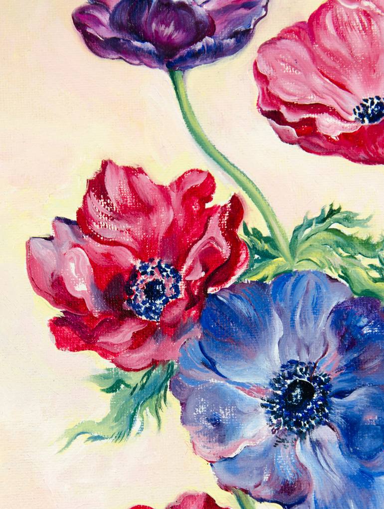 Original Floral Painting by Daria Galinski