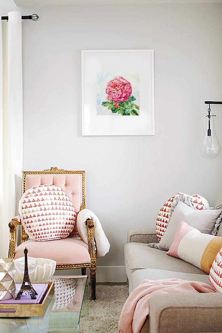 Original Impressionism Floral Painting by Daria Galinski