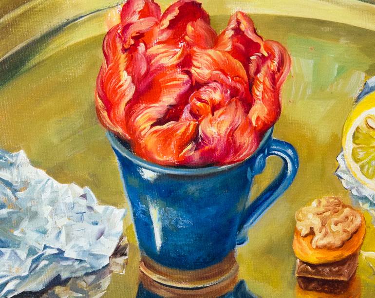 Original Impressionism Still Life Painting by Daria Galinski