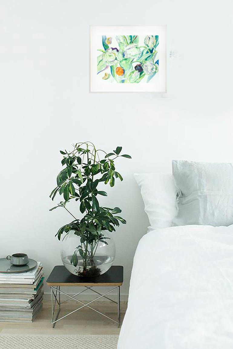 Original Impressionism Floral Painting by Daria Galinski