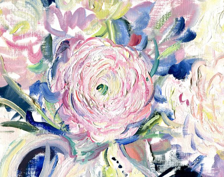 Original Impressionism Floral Painting by Daria Galinski