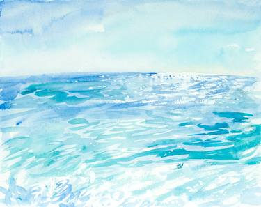 Print of Seascape Paintings by Daria Galinski
