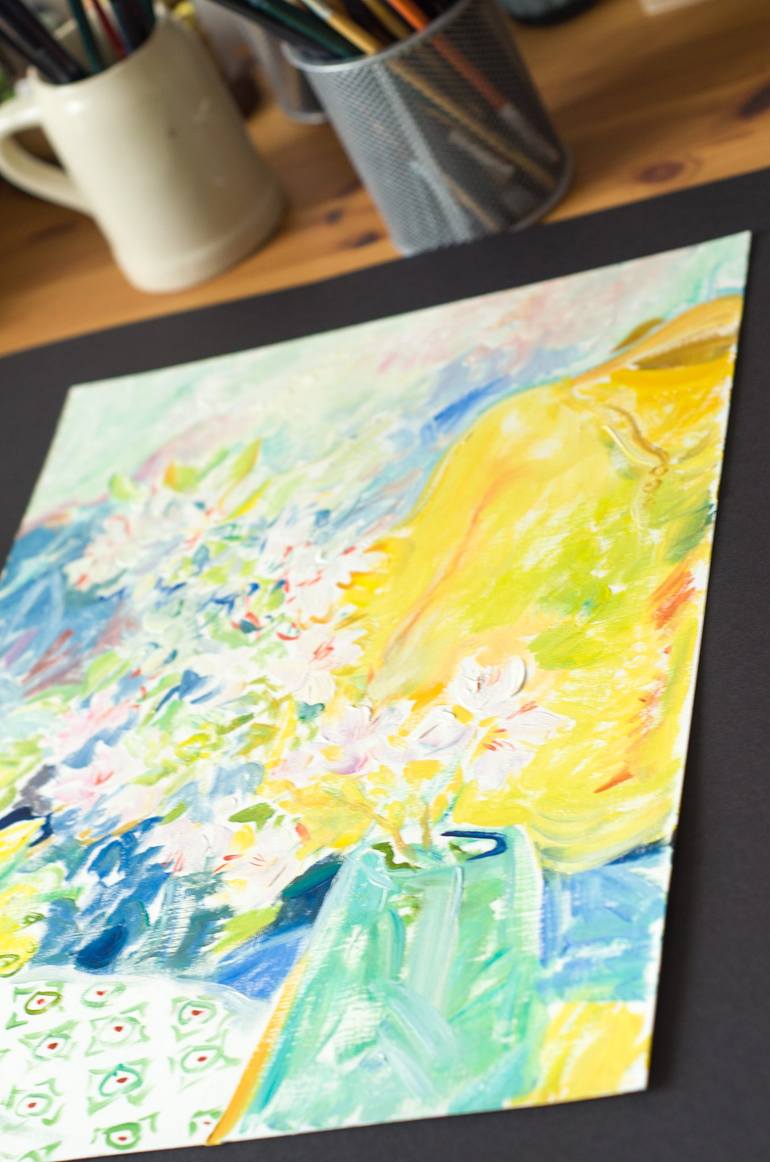 Original Impressionism Still Life Painting by Daria Galinski