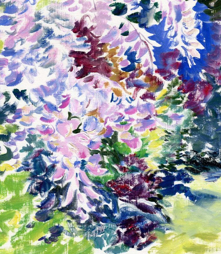 Original Impressionism Floral Painting by Daria Galinski