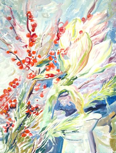 Print of Impressionism Floral Paintings by Daria Galinski