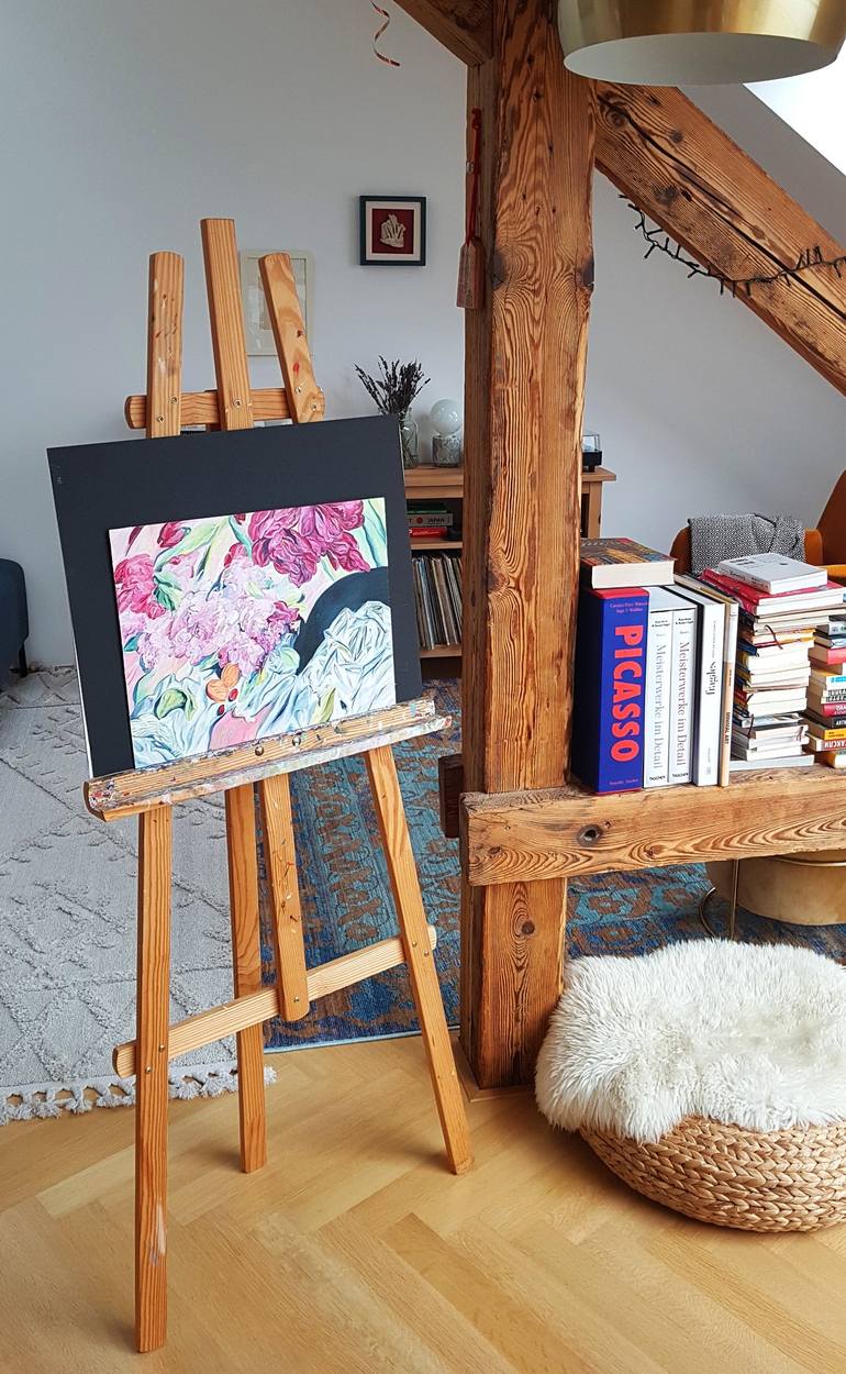 Original Impressionism Floral Painting by Daria Galinski