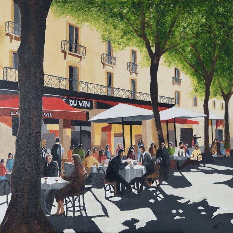 Original Landscape Painting by David Manners | Contemporary Art on Wood | La Belle Vie