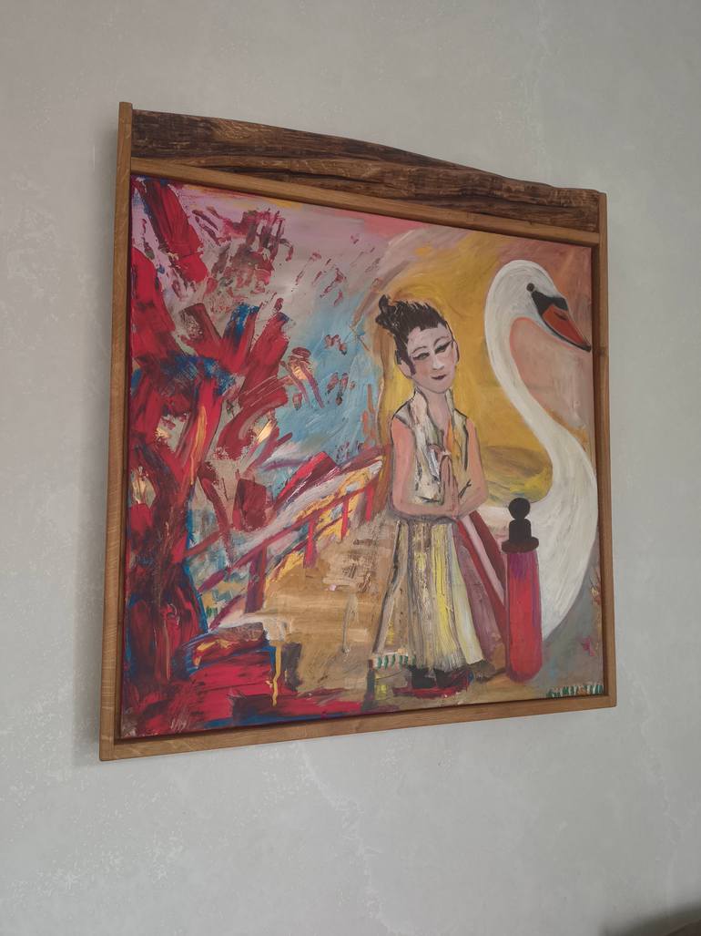 Original Impressionism Animal Painting by Iris Greiner