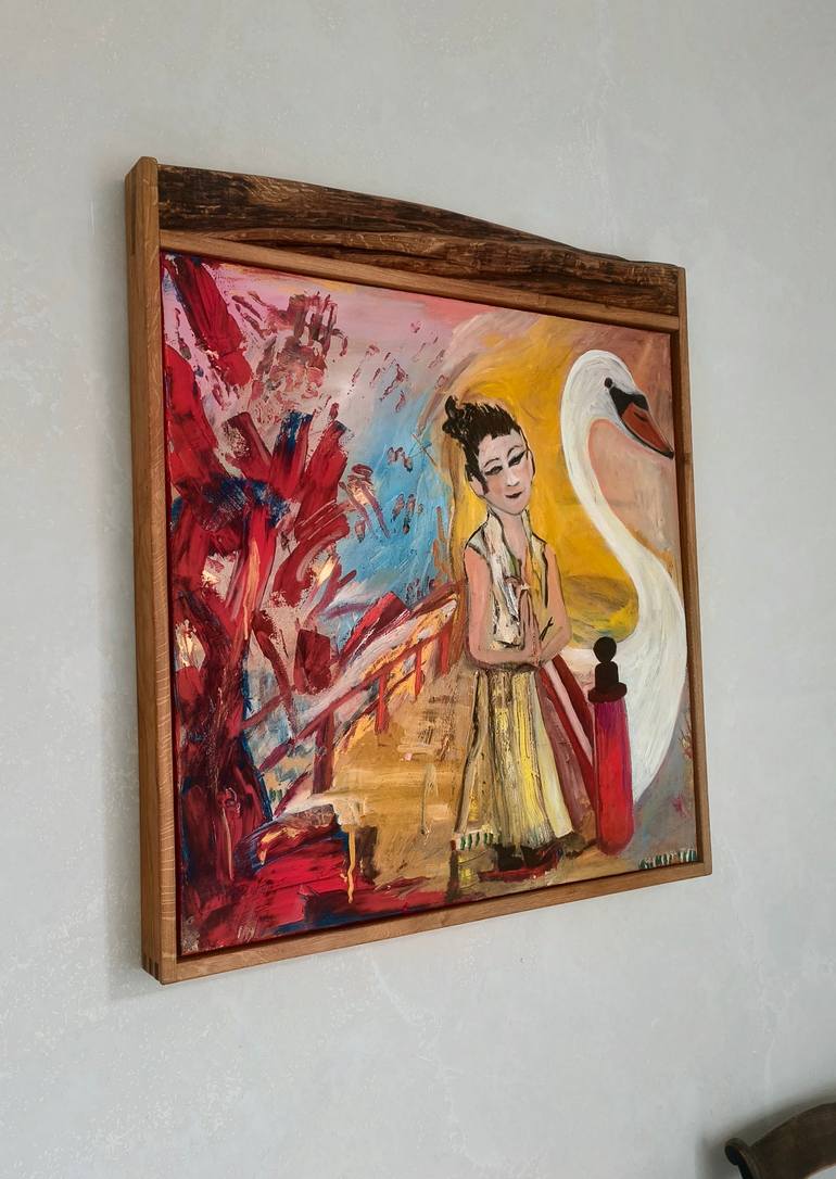 Original Impressionism Animal Painting by Iris Greiner
