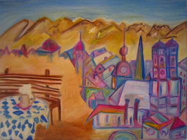 Print of Expressionism Cities Paintings by Iris Greiner