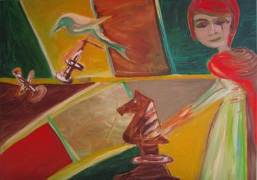 Original Expressionism Women Paintings by Iris Greiner