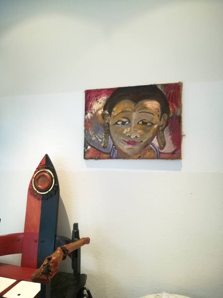 Original Expressionism Religion Painting by Iris Greiner