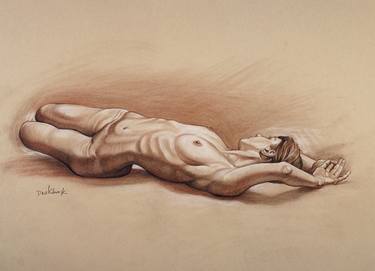 Print of Figurative Nude Drawings by Dave Kobrenski