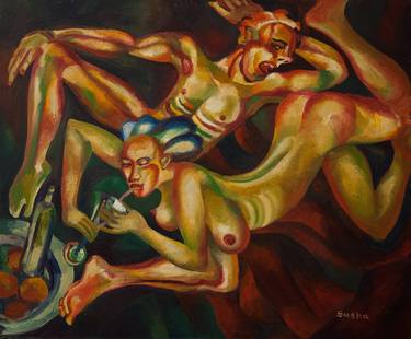 Print of Erotic Paintings by Aleksandr Trachishin