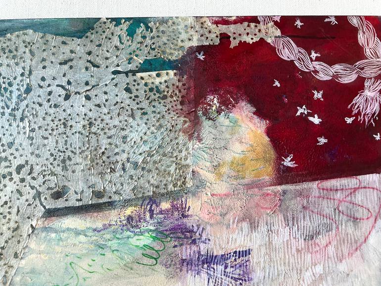 Original Abstract Architecture Painting by Golriz Rezvani