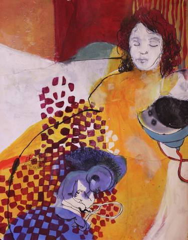 Print of Expressionism Family Paintings by Golriz Rezvani