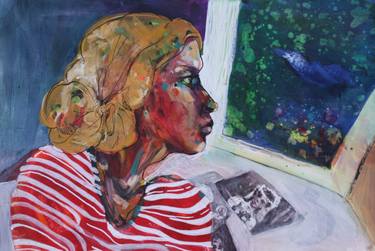 Print of Figurative Portrait Paintings by Golriz Rezvani