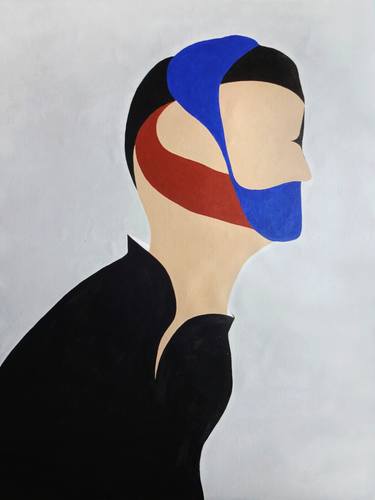 Print of Abstract Portrait Paintings by Sheng Xiao