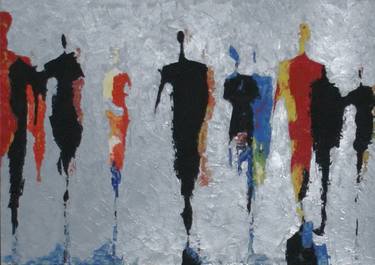 Original Abstract People Paintings by Jacek Gaczkowski
