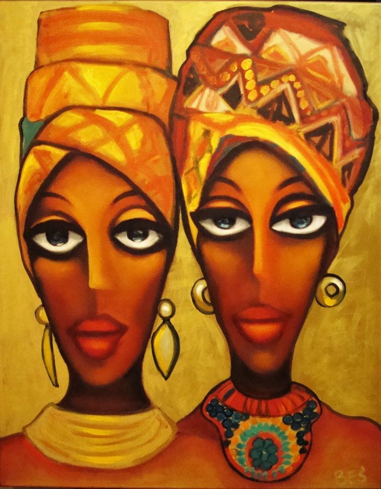 Jewels of Africa Painting by Angelika Bes | Saatchi Art