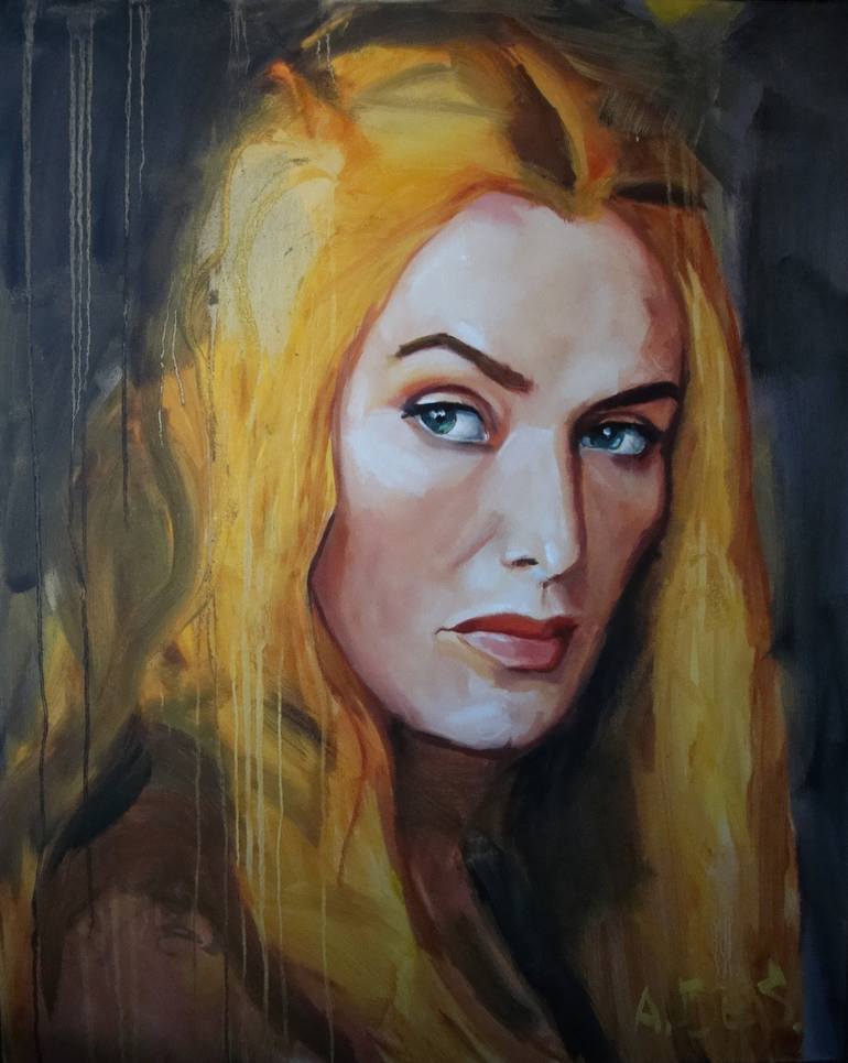 Original Portrait Painting by Angelika Bes