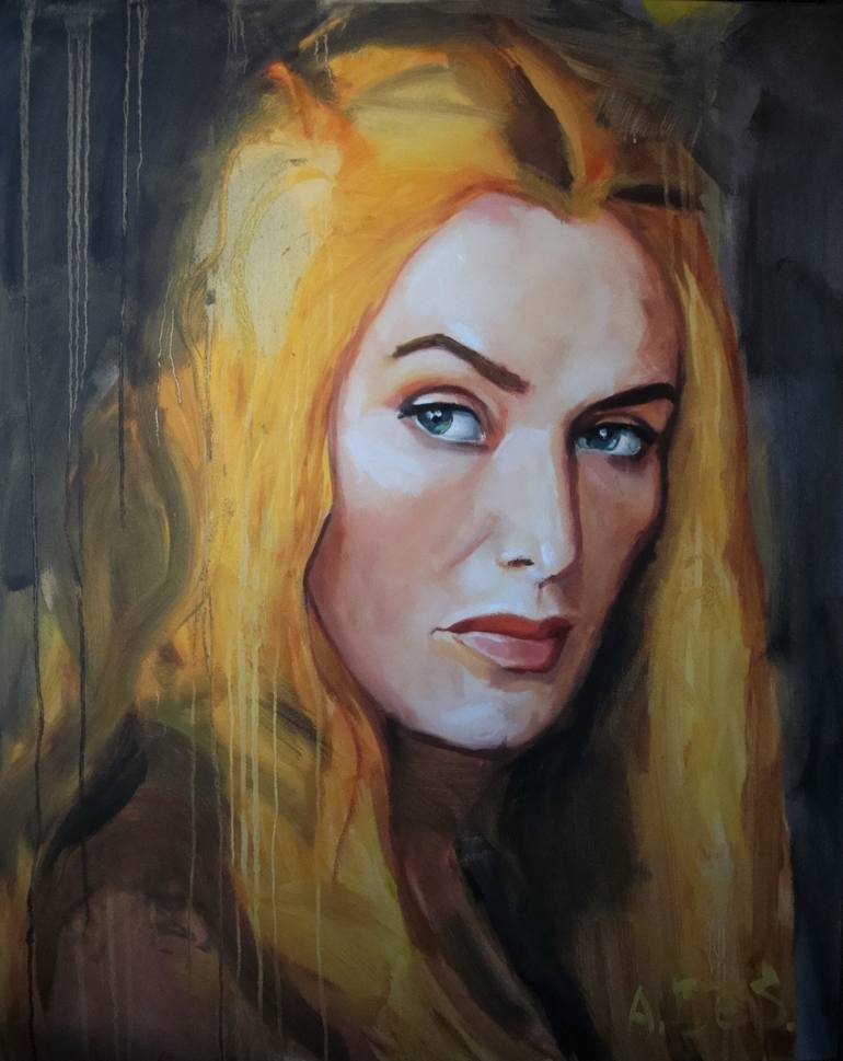 Original Portrait Painting by Angelika Bes