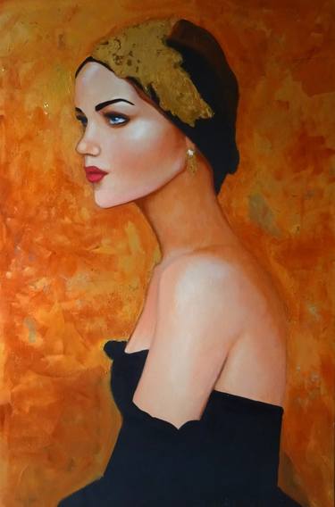 Original Figurative Women Paintings by Angelika Bes