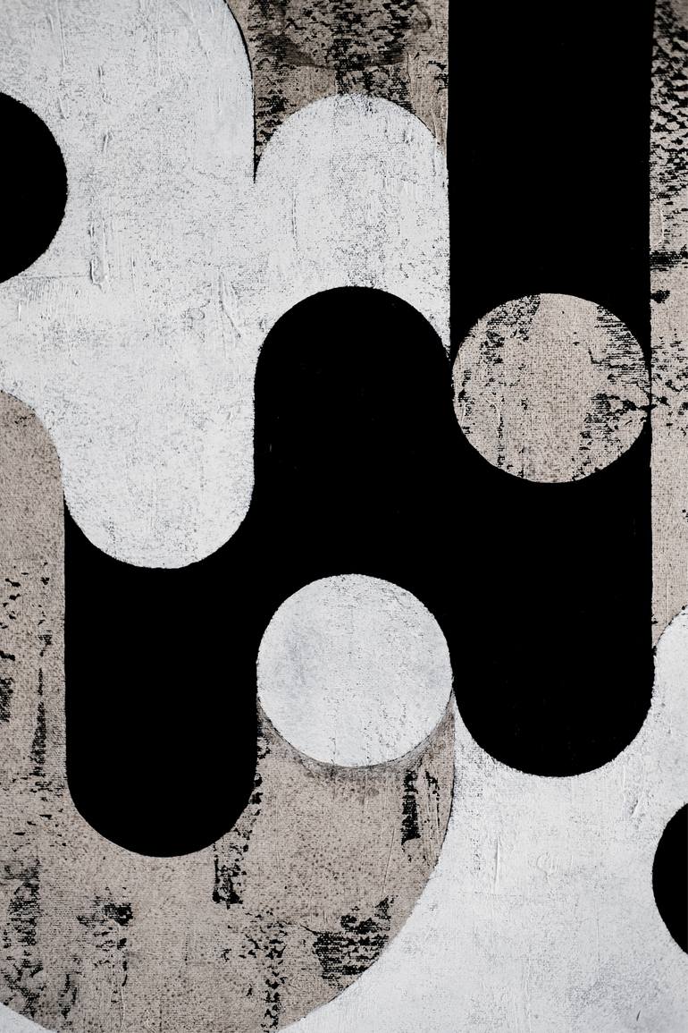 Original Geometric Abstract Painting by Magdalena Czechowska
