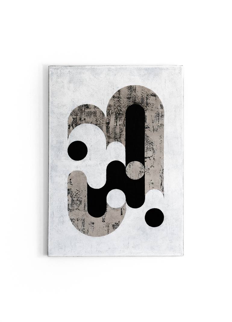 Original Geometric Abstract Painting by Magdalena Czechowska