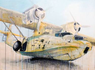 Print of Aeroplane Paintings by Pol Marban