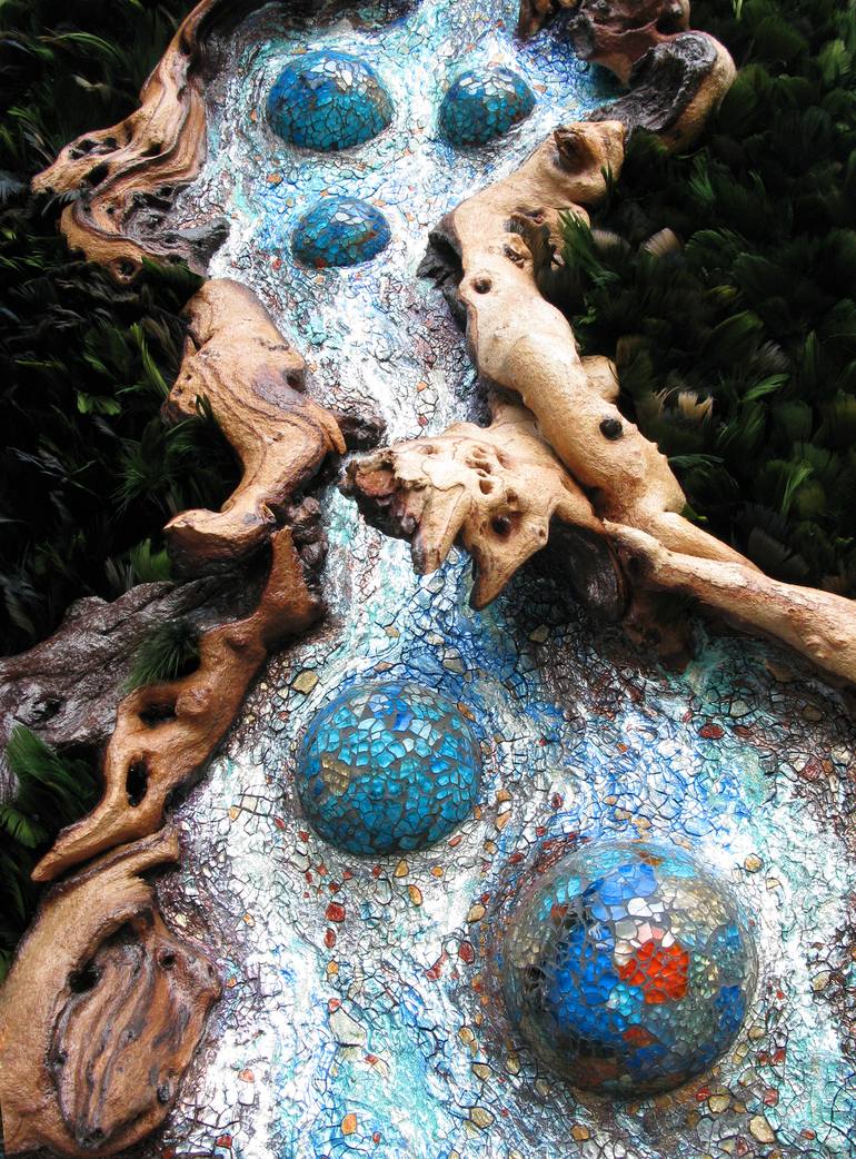 Original Abstract Nature Sculpture by Mometo Ben Taylor