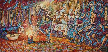 Original Figurative World Culture Painting by Mometo Ben Taylor