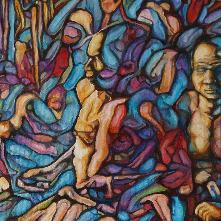 Original Figurative World Culture Painting by Mometo Ben Taylor