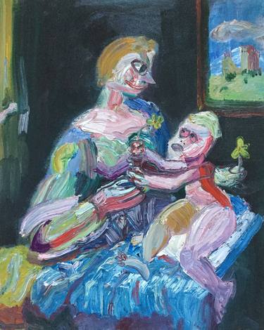 Print of Expressionism Family Paintings by Paulette Nichols