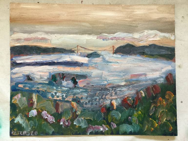 Original Impressionism Landscape Painting by Paulette Nichols