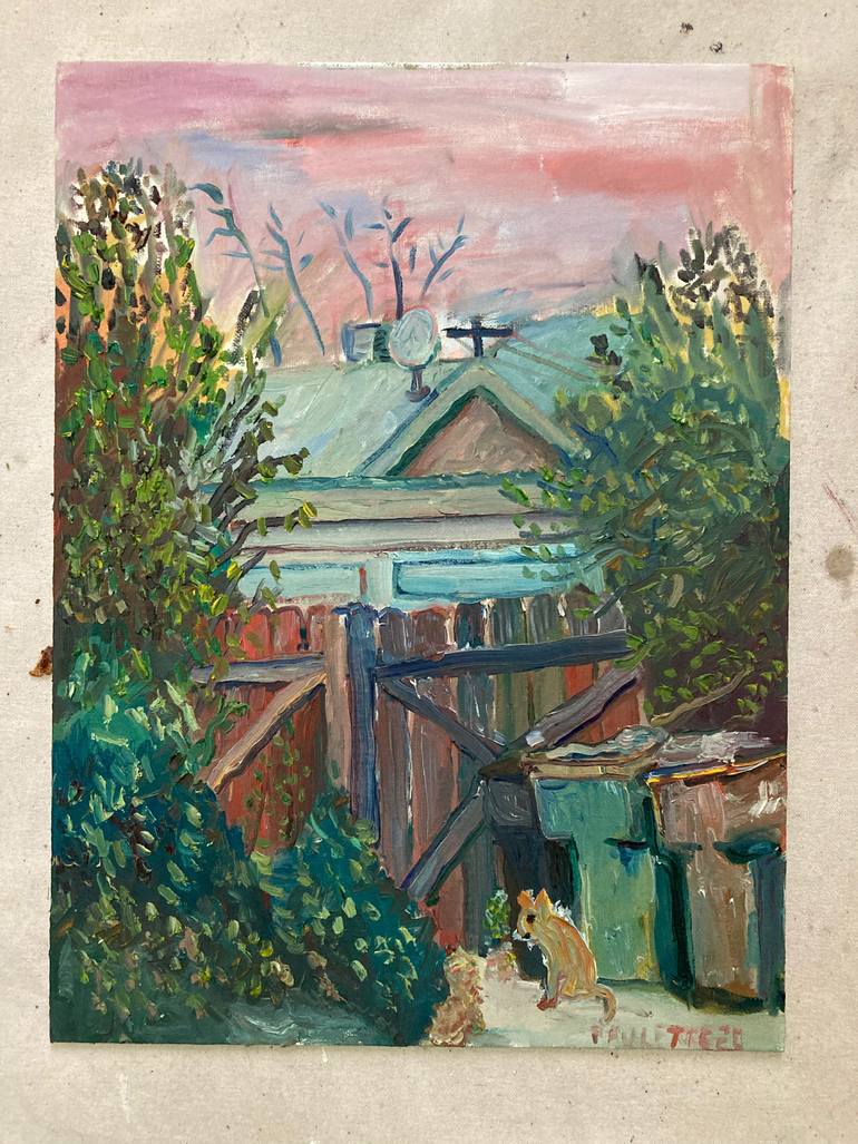 Original Expressionism Landscape Painting by Paulette Nichols