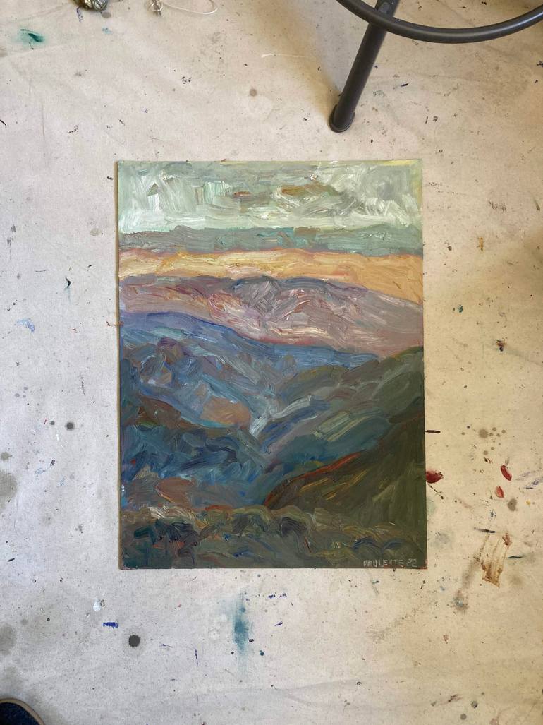 Original Impressionism Landscape Painting by Paulette Nichols