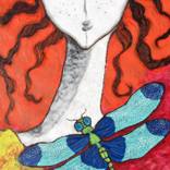 A GIRL AND DRAGONFLY by Shivayogi Mogali