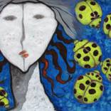 A GIRL AND LADYBUGS II by Shivayogi Mogali