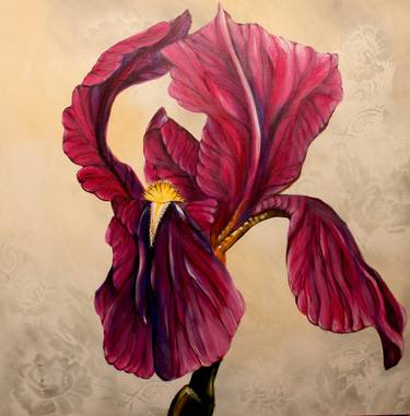 Print of Fine Art Floral Paintings by Gazaly Haron