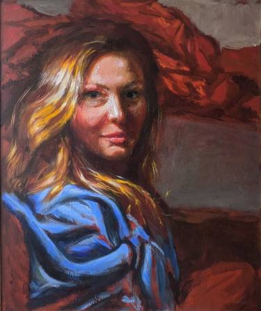 Original Contemporary People Painting by Anna Brazhnikova