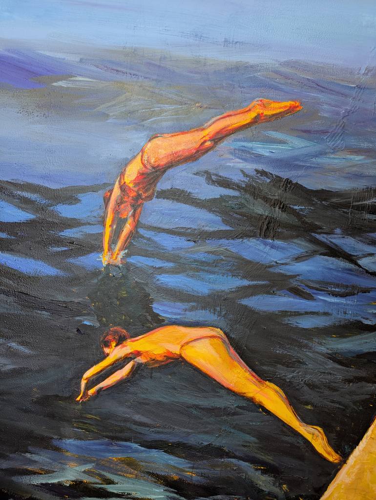 Original Contemporary Sports Painting by Anna Brazhnikova