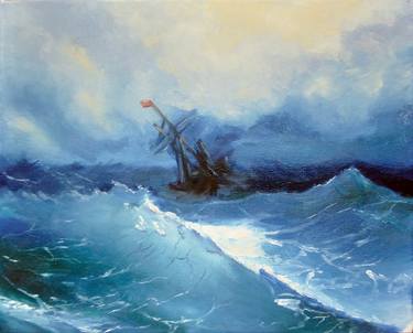 Original Fine Art Seascape Paintings by Anna Brazhnikova